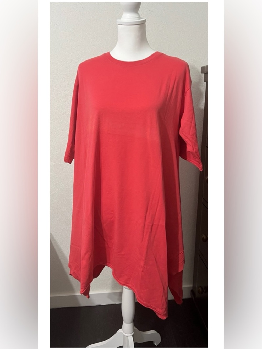 Free People Beach Oversized Swing Tunic Dress Coral Pink S - Relaxed Fit